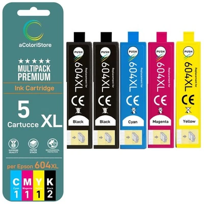 ACOLORISTORE 5 604XL cartucce stampante per epson XP 2200 4200 WF 2910 2510 604 XL
