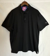 Birdie Bound Men's Size XL Black Short Sleeve Performance Polo Golf Shirt