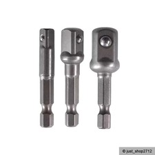 Adapter Set Stecknussadapter Adapterset 1/4 3/8 1/2 Bohrmaschine Akkuschrauber