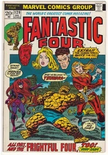 Fantastic Four # 129 (VF) 1972 Marvel Comics "The Frightful Four--Plus One!"