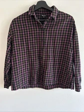 Madewell Women’s Button  Down Baggy 90’s  Plaid  Shirt Sz XXS