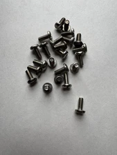 STAINLESS STEEL PAN HEAD SLOTTED MACHINE SCREWS. 12/24 x 1/2” 18-8 , 24 PCS. NEW