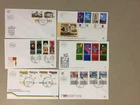 Six Israel fdc with multiple stamps(d)