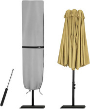 Parasol Cover - 600D Waterproof Outdoor Umbrella for Patio with Sturdy Zipper, A
