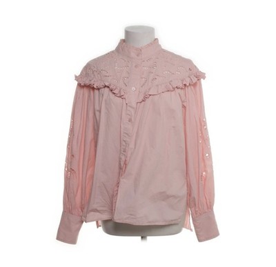 S/M H&M Rüschen bluse Cotton Rose Pastel Landhaus Vintage Shabby Oversize Volant
