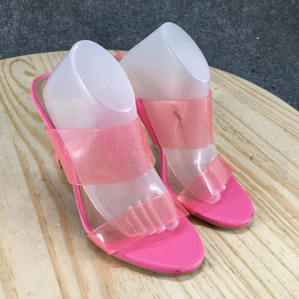 BCBGeneration Vestido Sandalia Mujer 6.5 M Jordie Slide Rosa Tacones de Aguja NUEVO Foto 3 de 4