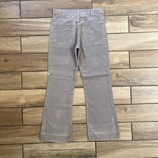 Vintage 80  s Levi  s 646 Belbottom Flare Grey Corduroy Pants Men  s 34x33 USA