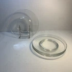Set Of 4 Vintage Anchor Hocking 8" Presence Clear Glass Luncheon  Salad Plates