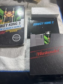 Donkey Kong 3 (1986) Authentic Nintendo NES Rev-A 5 Screw w/ Hangtab