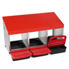 3 Compartment Roll Out Chicken Nesting Box wi...