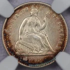 1861 Liberty Seated Half Dime - NGC AU 58
