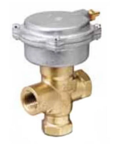 Siemens 258-02068 1/2" 3-Way Brass Linear Mixing Valve Actuator, 50 PSI (2.5 Cv)