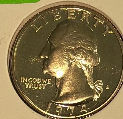 1974-S Washington Quarter Proof — photo from another recent sale