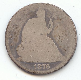 1876 Centennial Date Seated Liberty Half Dollar AG Details True Auction