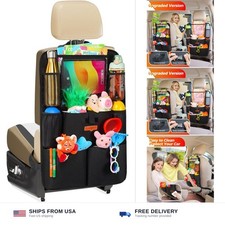 SURDOCA Upgraded Car Organizer with 11-inch Tablet Holder, 8 Pockets, Car Sea...