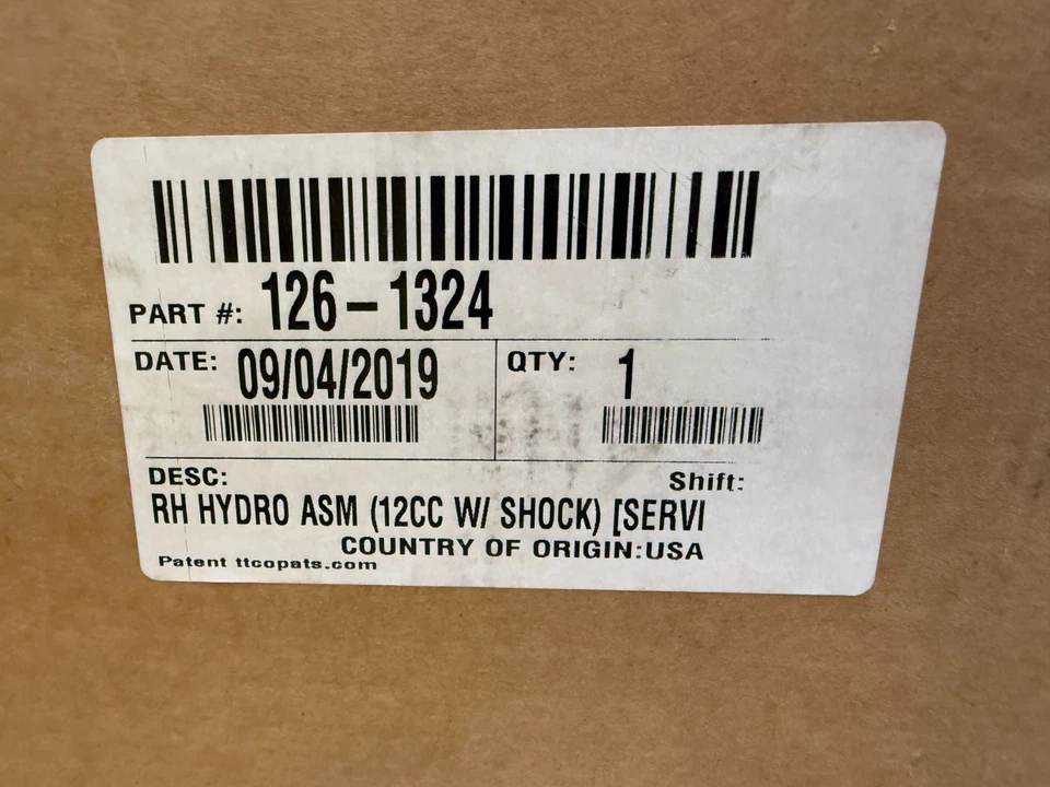 Conjunto de bomba hidráulica derecha Exmark 126-1324 para cortacésped de giro cero Lazer-Z Foto 4 de 4