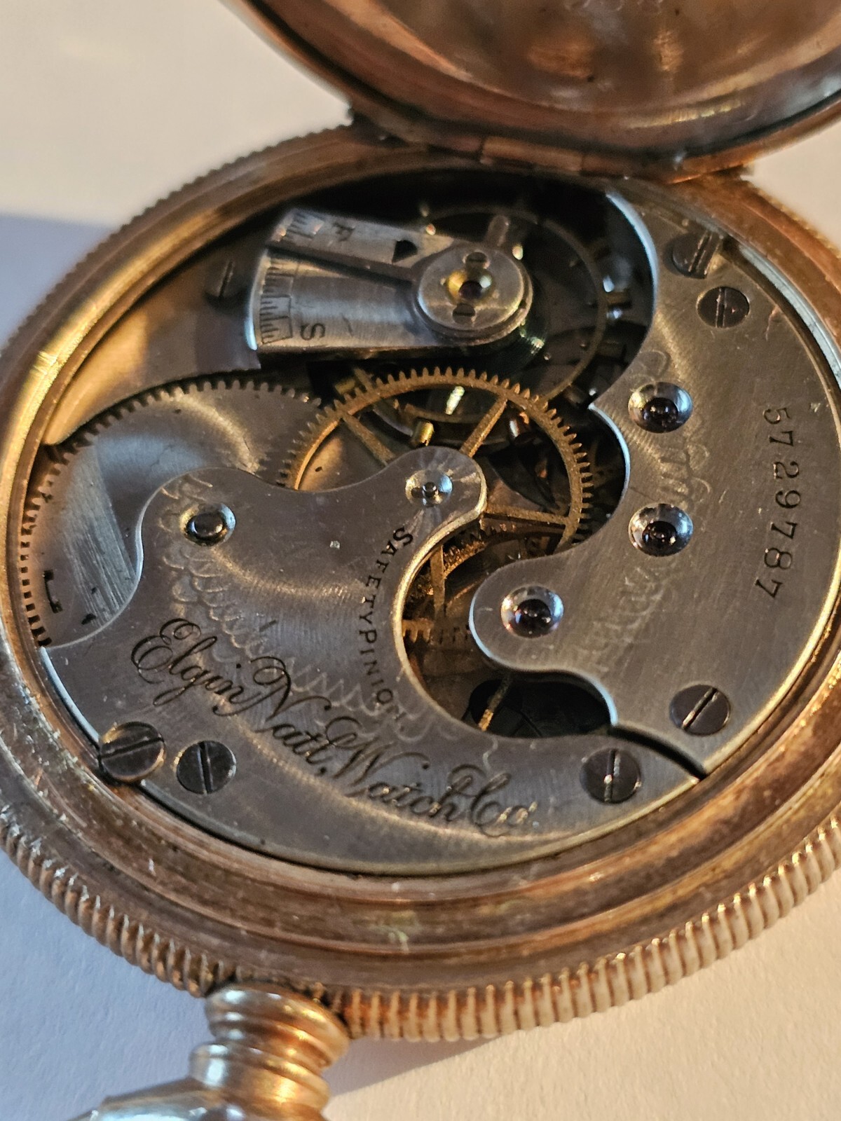 Vintage Elgin Goldtone Pocket Watch Not Working eBay