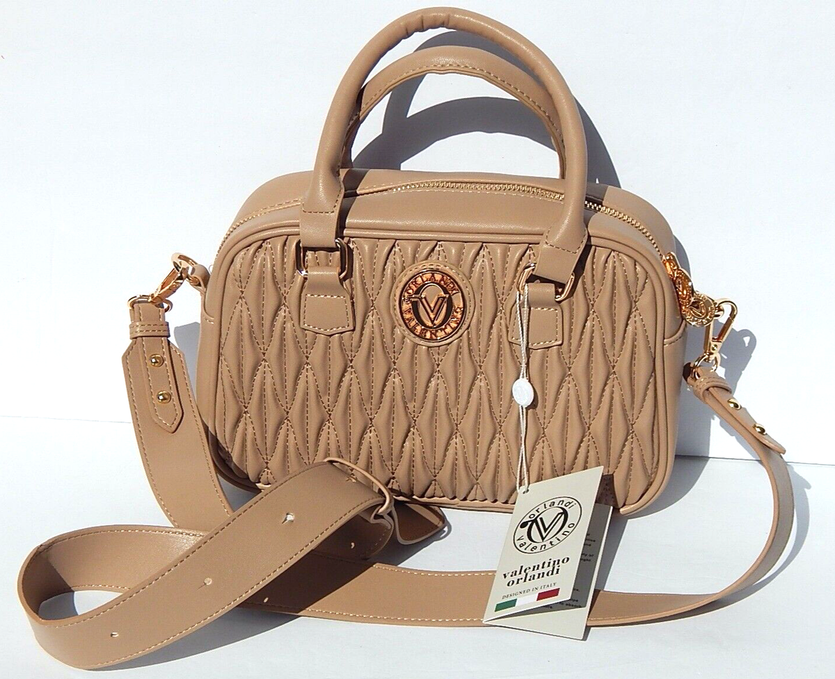 Valentino Italia Taupe Leather Backpack Genuine leather backpack for woman MONTE VELINO, TAUPE  main image 3