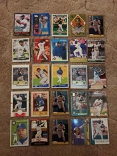 Carl Everett lot of 25 different baseball cards various years brands MLB Mets So
