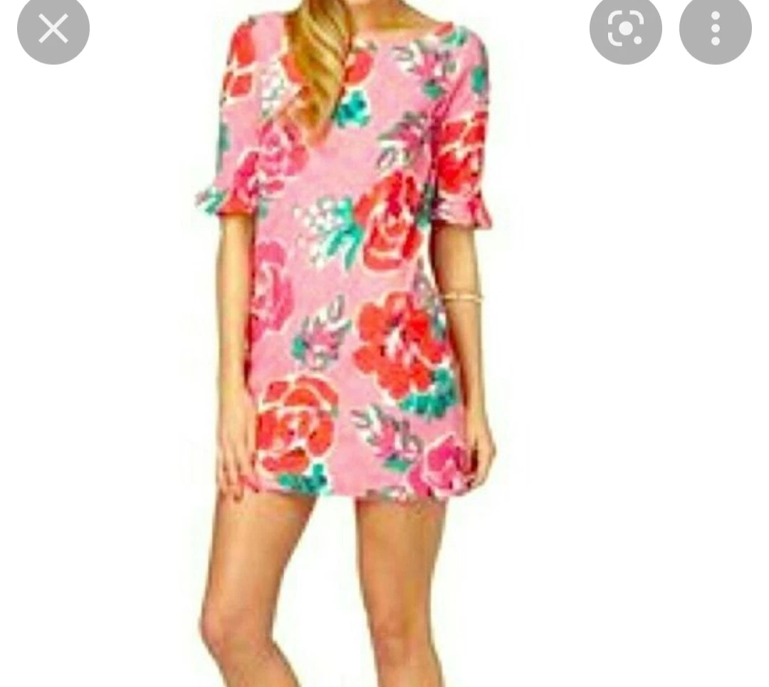 Lilly Pulitzer somerset dress hotty pink a thing called love sz medium