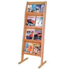 FixtureDisplays Slope 16 Pocket Standing Literature Display