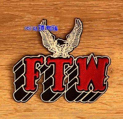 FTW PATCH FOREVER TWO WHEELS F THE WORLD motorcycle biker patches jacket vest
