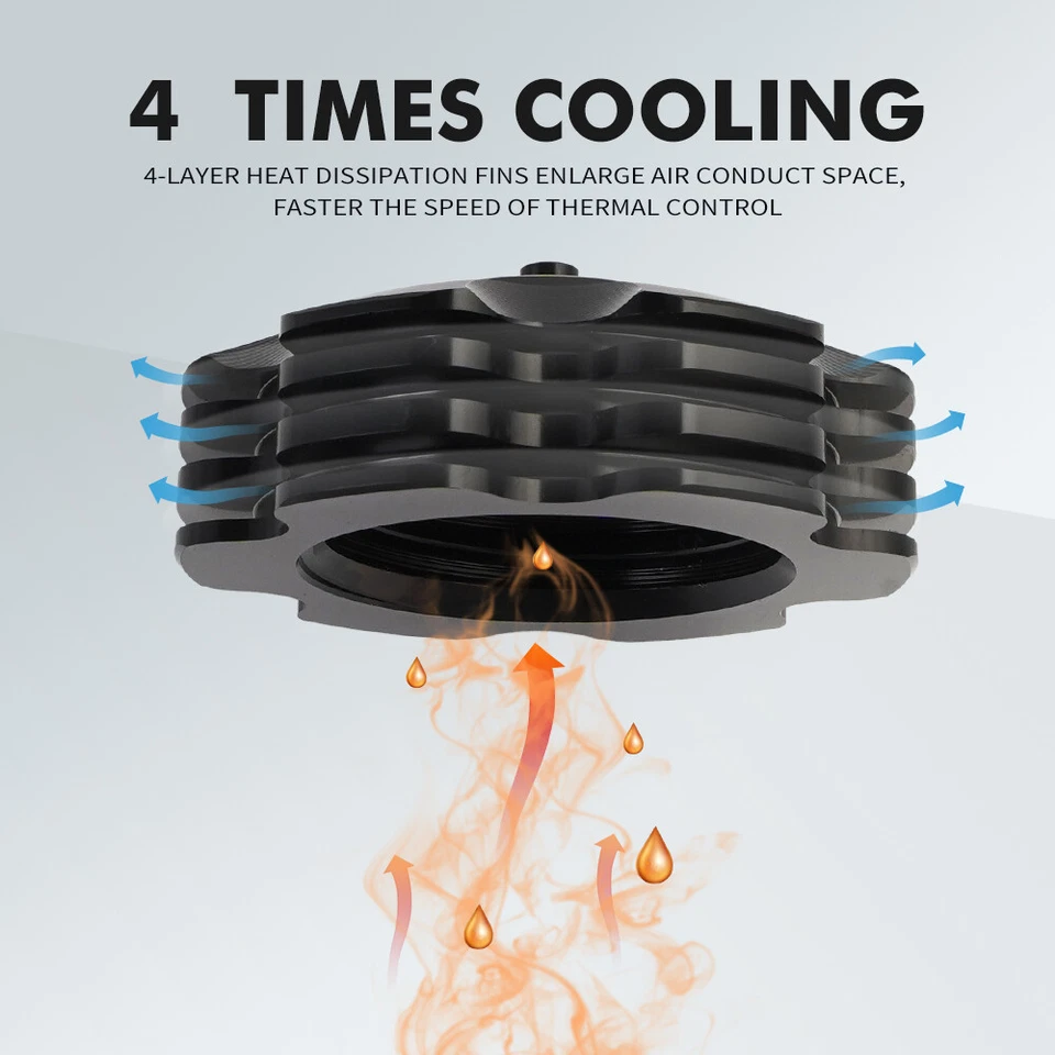 Tapa de gasolina de tanque de combustible de aluminio con manguera de ventilación 2011-2025 para Yamaha Raptor 700 700R Foto 3 de 4