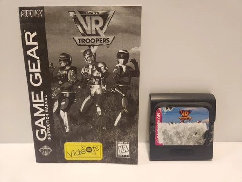 Saban's VR Troopers Sega Game Gear 1995 Tested W/ Manual Damaged Label