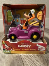 Fisher Price Disney Bumpin’ Bouncin’ Goofy Car Springin’ Action Toy 2000 NIB