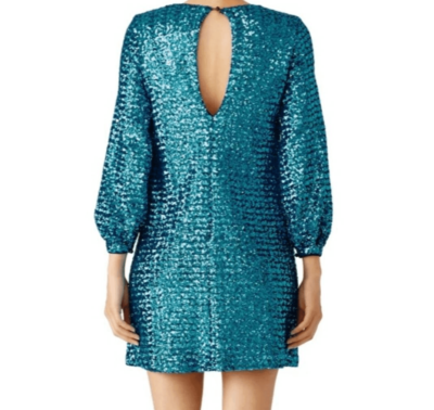 hunter bell sequin dress Hunter Bell Blue Sequin Shift Dress size 2