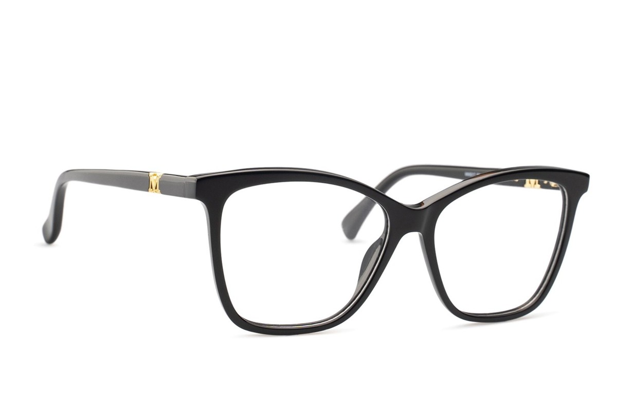 Max Mara MM5017-F 001 Black Plastic Cat Eye Eyeglasses Frame