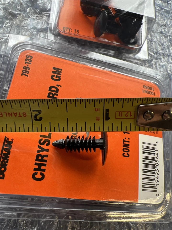 Retenedores de panel Dorman 799-135 paquete de 30 piezas de 2, c Chrysler Ford, GM. Foto 3 de 3