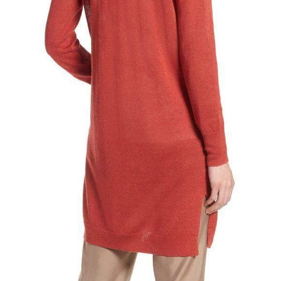 Halogen Long Linen Blend Cardigan NWT petite eBay