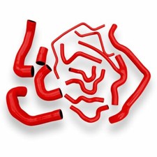 For SAAB 9-3 1.8T 2.0T 2003-2014 red Turbo Silicone Radiator Coolant Hoses Kit