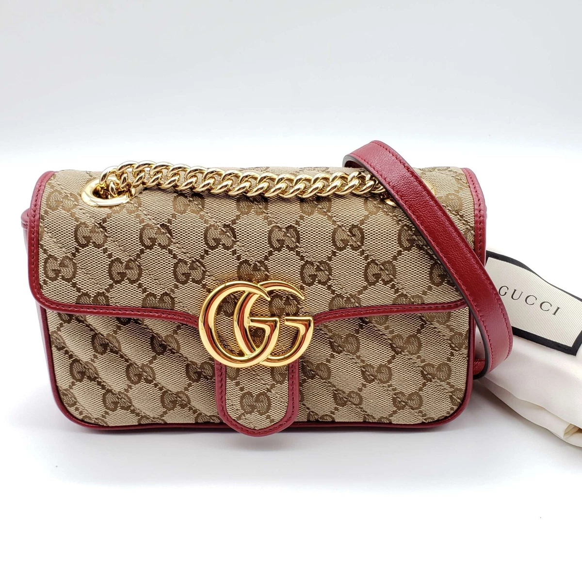 Gucci GG Marmont Shoulder Bag Canvas Ladies