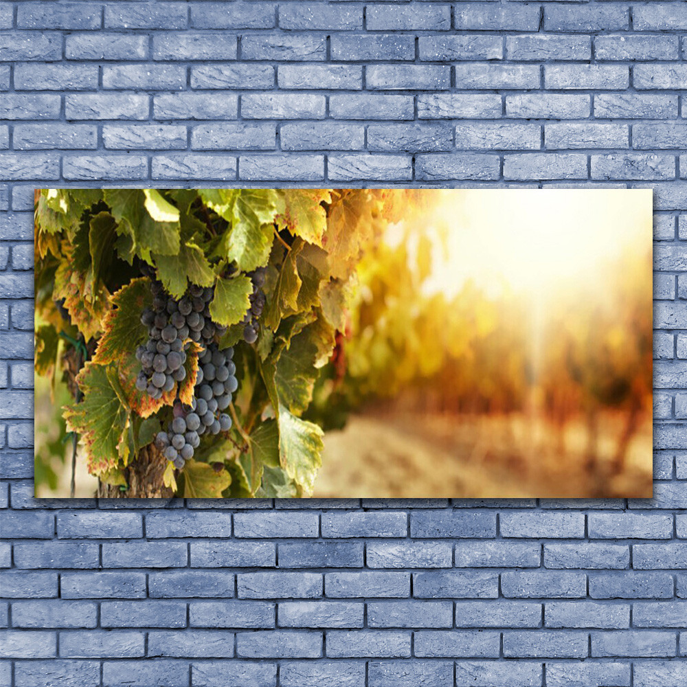 Toile nature de 140x70 cm avec motif raisin pour réchauffer l'ambiance de la salle à manger