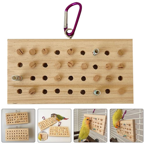 Parrot Chewing Toy Bird Foraging Toy Birdcage Hanging Decoration Parakeet - Afbeelding 2 van 12