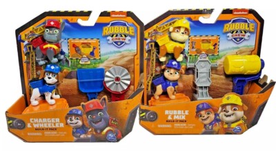 PATRULHA CANINA RUBBLE E CREW VEÍCULO CHARGERS CRANE GRABBER 3797