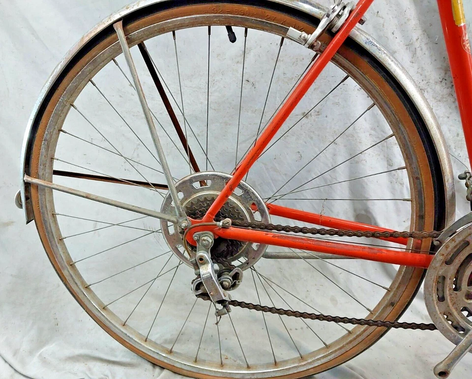 1969 Schwinn Varsity 复古旅游公路自行车 56 厘米中号钢制美国制造/船舶! — 第 3/4 张图片