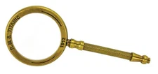Antique Vintage Style Brass Magnifying Glass "R M S TITANIC" Lens Instruments