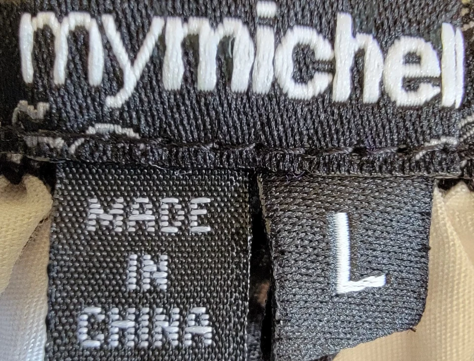 Falda para mujer My Michelle talla L grande negra blanca azul floral Foto 2 de 4