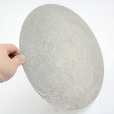 12" inch Grit 120 Nocenter hole Diamond coated Flat Lap Disk Grinding disc wheel