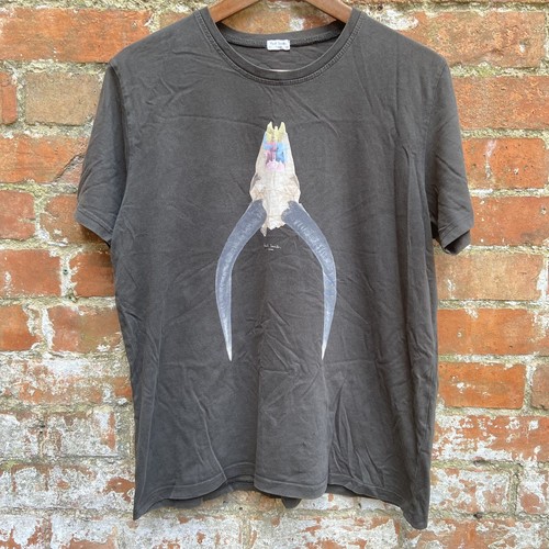 Paul Smith Vintage T Shirt Men’s Medium Antelope Skull Print Horns Animal