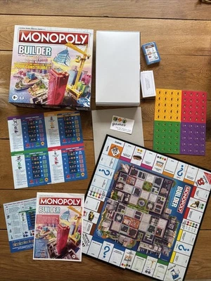 Monopoly Builder, Jeu de stratégie pour la Famille, Jeux pour Enfant Hasbro Neuf - Photo 1/4