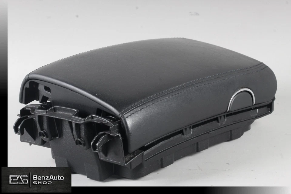 07-11 Mercedes W219 CLS63 AMG consola central reposabrazos reposabrazos tapa negro OEM Foto 4 de 4