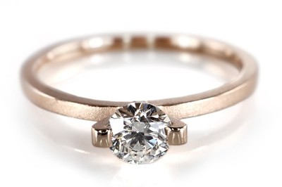 Niessing Ring Princess 1 Brillant River / VVS 0,3 ct 750 Rosegold [BRORS 20318]
