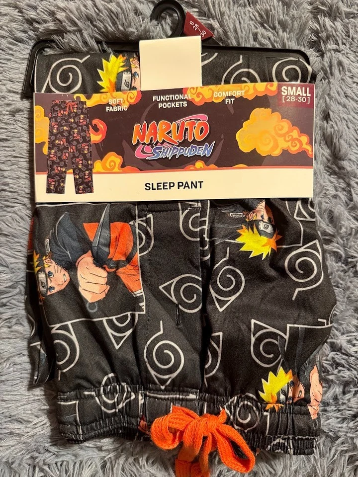 Pantalones para dormir Naruto Shippuden para hombre con bolsillos suaves calce cómodo elige la talla Foto 4 de 4