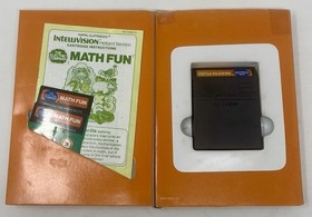 Math Fun (Intellivision 1979) Complete In Box CIB  Game W Manual Overlays Tested