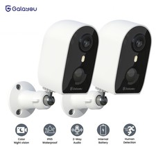 2Pack Galayou Wireless Battery Powered Wifi Security Camera Outdoor Ai Detection