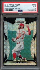 2019 Panini Prizm Blue Wave #148 Bryce Harper PSA 9 Serial #10/60 Philadelphia